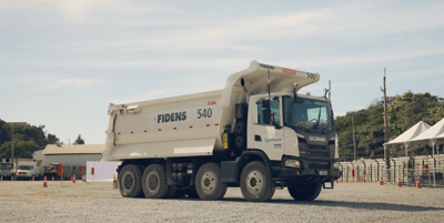 O primeiro caminhão 8x4 não tripulado do Brasil